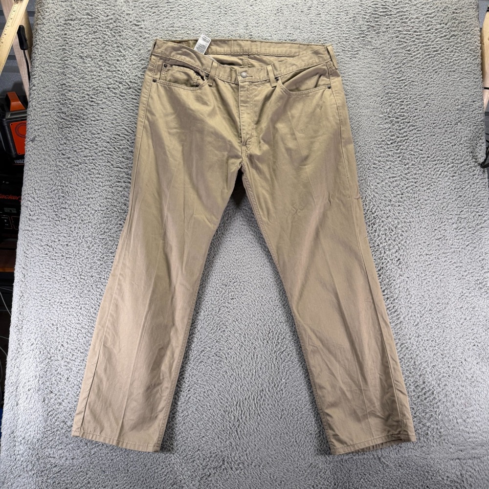 Levi's 559 Jeans Mens 40x31 Beige Cotton Denim Straight Leg Travel Streetwear